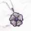 Dámský náhrdelník s modrým květem 4