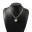Dámský náhrdelník s perlovým srdcem D294 2