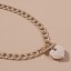 Dámský náhrdelník s perlovým srdcem D294 5