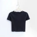 Dámsky nariasený crop top 2