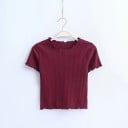 Dámsky nariasený crop top 3