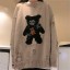 Dámský oversize svetr s medvědem 1