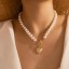 Dámsky perlový náhrdelník s príveskom D174 4