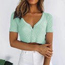 Dámsky rebrovaný crop top A1357 4