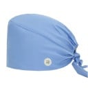 Dámský šátek jednobarevný s knoflíkem rychleschnoucí univerzální velikost polyester spandex fialový pro zdravotnictví práci 8