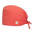 Dámský šátek jednobarevný s knoflíkem rychleschnoucí univerzální velikost polyester spandex fialový pro zdravotnictví práci 2