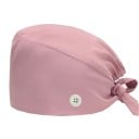 Dámský šátek jednobarevný s knoflíkem rychleschnoucí univerzální velikost polyester spandex fialový pro zdravotnictví práci 14