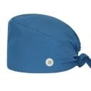 Dámský šátek jednobarevný s knoflíkem rychleschnoucí univerzální velikost polyester spandex fialový pro zdravotnictví práci 15