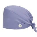 Dámský šátek jednobarevný s knoflíkem rychleschnoucí univerzální velikost polyester spandex fialový pro zdravotnictví práci 6