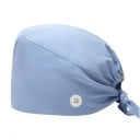 Dámský šátek jednobarevný s knoflíkem rychleschnoucí univerzální velikost polyester spandex fialový pro zdravotnictví práci 9