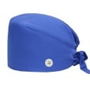 Dámský šátek jednobarevný s knoflíkem rychleschnoucí univerzální velikost polyester spandex fialový pro zdravotnictví práci 18