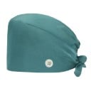 Dámský šátek jednobarevný s knoflíkem rychleschnoucí univerzální velikost polyester spandex fialový pro zdravotnictví práci 4