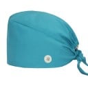 Dámský šátek jednobarevný s knoflíkem rychleschnoucí univerzální velikost polyester spandex fialový pro zdravotnictví práci 22