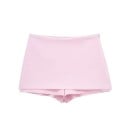Dámský set halenkový top a kraťasová sukně Elegantní střih z polyesteru Límeček s véčkovým výstřihem Zapínání na zip Volný čas i společenské příležitosti 5