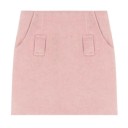 Dámsky set sveter a sukňa Rolákový límec Dlhý rukáv Žakárový motív Pouzdrová mini sukňa Polyester a bavlna Čierny sveter a ružová sukňa 3