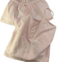 Dámský set tílko a kraťasy na spaní Tenká ramínka Knoflíčkové zapínání Elastický pas Bavlna a polyester Růžová Na spaní i domácí nošení 4