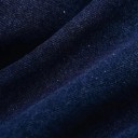 Dámsky set top a sukně Dvoudílný komplet Riflový vzhled Krátky rukáv s límečkem Kapsy na topu Polyester Tmavomodrá Ležérne letné nosenie 5