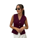 Dámsky set vesta a sukňa Pletená vesta na gombíky Áčková sukňa so skladmi Výstrih do V Polyester Dvoudielny komplet na bežné nosenie 7