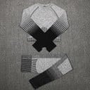 Dámsky športový crop top a legíny B1174 2