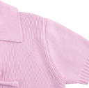 Dámsky svetrový crop top s límečkom Krátky rukáv Tři tkaničky na zavazovanie vpredu Jednobarevný letný top Rôzne farby Polyester Bavlna 7