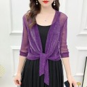 Dámsky trblietavý cardigan P1585 4