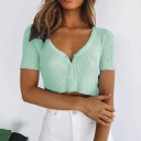 Dámský žebrovaný crop top A1357 7