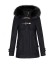 Dámsky zimný kabát s kapucňou - Čierny 1