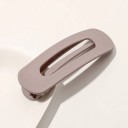 Damstor stor hårklämma 11 × 3,3 cm Matt design Antiskid med tänder Plast BB klämma Olika färger 10