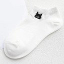 Damstrumpor med katt - 3 par 12