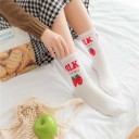 Damstrumpor med texten MILK och en rolig bild Högre strumpor över ankeln i stil med en mjölkförpackning Bomull Storlek EUR 34–42 1 par 7