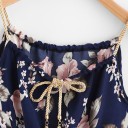 Dark Blue Floral Dress 3