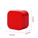 Dárková krabička na drobnosti s víkem 5,5×4,3×5,5 cm kovová úložná dóza kompaktní krabička na šperky a malé předměty 7