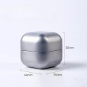 Dárková krabička na drobnosti s víkem 5,5 cm kovová úložná dóza krychlový tvar kompaktní krabička na šperky a malé předměty 9