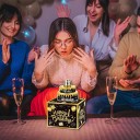 Dárková krabička na peníze s výsuvným překvapením, rozměr 13 × 13 × 11 cm + dortová dekorace 10 cm, na bankovky i přání 5