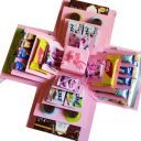 Dárková krabička s překvapením rozkládací box na sladkosti a drobné dárky dekorativní balení pro narozeniny a oslavy 2