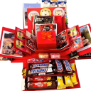 Dárková krabička s překvapením rozkládací box na sladkosti a drobné dárky dekorativní balení pro narozeniny a oslavy 6