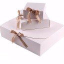 Dárková krabička skládací sada 10 ks 11,5 × 11,5 × 5 cm papírová barevné balení dárků krabičky s mašlí 5