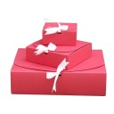 Dárková krabička skládací sada 10 ks 11,5 × 11,5 × 5 cm papírová barevné balení dárků krabičky s mašlí 4