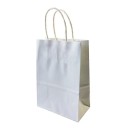 Dárkové tašky z kraftového papíru 10 ks S kroucenými uchy Na zabalení dárků k narozeninám i svátkům Rozměr cca 21 x 15 x 8 cm 1