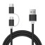 Daten-USB-Kabel Micro USB / USB-C K555 1