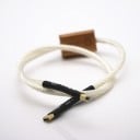 Dátový kábel USB-A na USB-B pre pripojenie DA prevodníka DAC Konektory samec na samec zlatej farby Priehľadný plášť z teflónu FEP 4