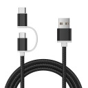 Dátový USB kábel Micro USB / USB-C K555 1