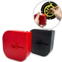 Dávcador portátil de adesivos para tiro 3,5 x 10 x 10 cm Suporte de polipropileno para adesivos de cobertura com gancho para atiradores 2