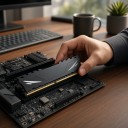 DDR4 8 GB 2666 MHz RAM-muisti XMP 2.0 -tukemisella ja mustalla passiivijäähdyttimellä varustettuna pelitietokoneisiin ja toimistotyöhön 3