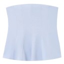 Débardeur corset femme sans bretelles uni décolleté en O top en polyester ajusté élégant style d'été 9