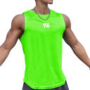 Débardeur de sport pour homme Unicolore Col rond Polyester à séchage rapide Matériau fonctionnel léger Pour l'entraînement et la course 6