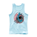 Débardeur en coton pour enfants avec impression de requin T-shirt uni sans manches avec col rond Top d'été pour garçons et filles Confortable différentes couleurs 1