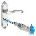 Decodificatore di chiavi in acciaio inox 12 x 5 x 5 cm Strumento di misurazione per serrature cilindriche con scanalatura diretta 3