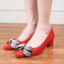 Décolleté in suede con fiocco Rosie J1762 2