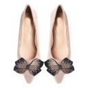 Décolleté in suede con fiocco Rosie J1762 8